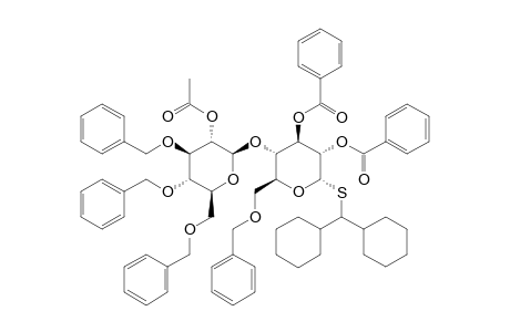DICYCLOHEXYLMETHYL_2,3-DI-O-BENZOYL-6-O-BENZYL-4-O-(2-O-ACETYL-3,4,6-TRI-O-BENZYL-BETA-D-GLUCOPYRANOSYL)-1-THIO-ALPHA-D-GLUCOPYRANOSIDE