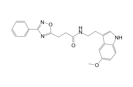 1,2,4-oxadiazole-5-propanamide, N-[2-(5-methoxy-1H-indol-3-yl)ethyl]-3-phenyl-
