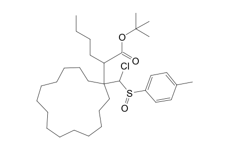 tert-Butyl 2-{1-[chloro(p-tolylsulfinyl)methyl]cyclopentadecyl}hexanoate