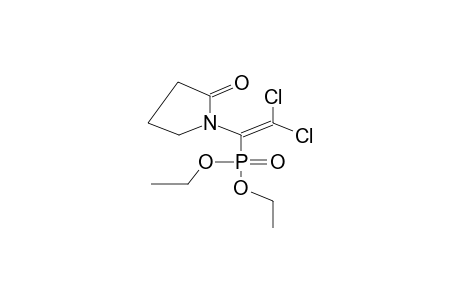 DIETHYL 1-(ALPHA-PYRROLIDONO)-2,2-DICHLOROVINYLPHOSPHONATE