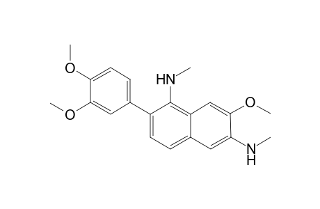 1,6-Dimethylamino-2-(3,4-dimethoxyphenyl)-7-methoxynaphthalene