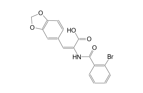 (2E)-3-(1,3-benzodioxol-5-yl)-2-[(2-bromobenzoyl)amino]-2-propenoic acid