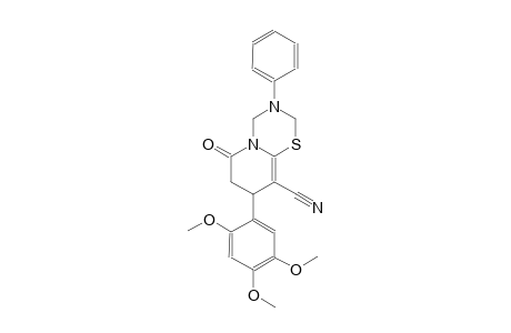 2H,6H-pyrido[2,1-b][1,3,5]thiadiazine-9-carbonitrile, 3,4,7,8-tetrahydro-6-oxo-3-phenyl-8-(2,4,5-trimethoxyphenyl)-