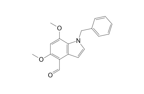 5,7-Dimethoxy-1-benzylindole-4-carbaldehyde
