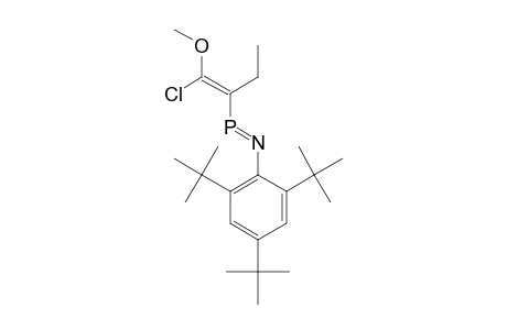 Z-3-ETHYL-4-METHOXY-1-(2,4,6-TRI-TERT.-BUTYLPHENYL)-4-CHLORO-1-AZAPHOSPHABUTA-1,3-DIENE