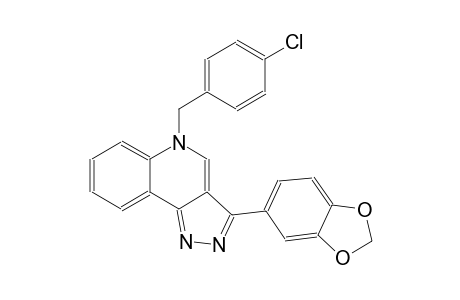 5H-pyrazolo[4,3-c]quinoline, 3-(1,3-benzodioxol-5-yl)-5-[(4-chlorophenyl)methyl]-
