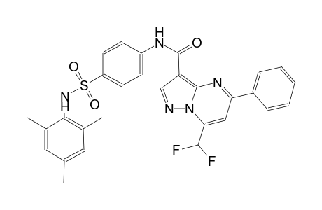 7-(difluoromethyl)-N-{4-[(mesitylamino)sulfonyl]phenyl}-5-phenylpyrazolo[1,5-a]pyrimidine-3-carboxamide
