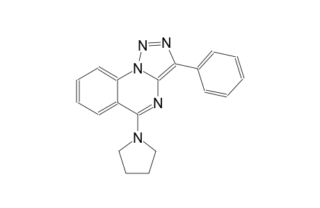 [1,2,3]triazolo[1,5-a]quinazoline, 3-phenyl-5-(1-pyrrolidinyl)-