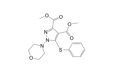 1H-Pyrazole-3,4-dicarboxylic acid, 1-(4-morpholinyl)-5-(phenylthio)-, dimethyl ester