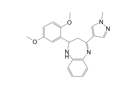 2-(2,5-dimethoxyphenyl)-4-(1-methyl-1H-pyrazol-4-yl)-2,3-dihydro-1H-1,5-benzodiazepine