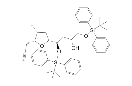(6R,8R)-2,2,11,11-Tetramethyl-8-((2R,4R,5R)-4-methyl-5-(prop-2-yn-1-yl)tetrahydrofuran-2-yl)-3,3,10,10-tetraphenyl-4,9-dioxa-3,10-disiladodecan-6-ol