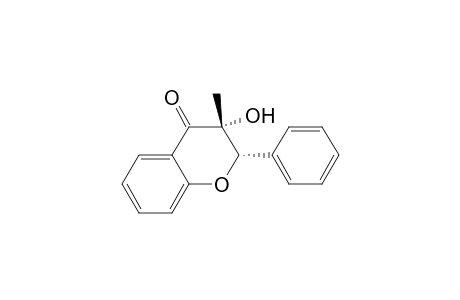 4H-1-Benzopyran-4-one, 2,3-dihydro-3-hydroxy-3-methyl-2-phenyl-, trans-