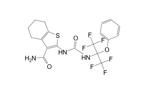 2-[(([2,2,2-Trifluoro-1-phenoxy-1-(trifluoromethyl)ethyl]amino)carbonyl)amino]-4,5,6,7-tetrahydro-1-benzothiophene-3-carboxamide