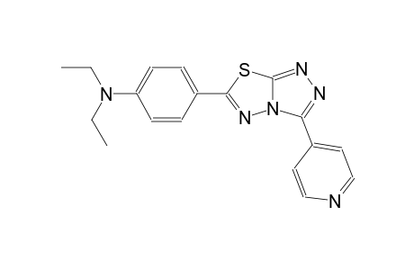 N,N-diethyl-4-[3-(4-pyridinyl)[1,2,4]triazolo[3,4-b][1,3,4]thiadiazol-6-yl]aniline