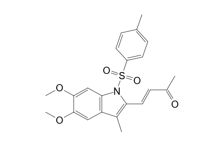 (3E)-4-[5,6-Dimethoxy-3-methyl-1-(4-methyl-phenyl)sulfonyl-1H-indol-2-yl]-but-3-en-2-one