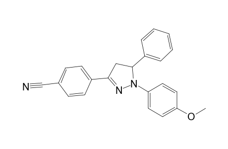 4-[1-(4-methoxyphenyl)-5-phenyl-2-pyrazolin-3-yl]benzonitrile