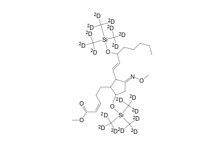 5-(2-(3-(triperdeuteromethylsiloxy)-1-octenyl)-3-methoxyimino-5-(triperdeuteromethylsiloxy)cyclopentyl)penta-2(Z)-enoic acid methyl ester