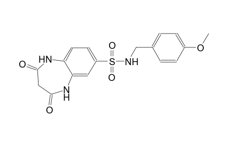 1H-1,5-benzodiazepine-7-sulfonamide, 2,3,4,5-tetrahydro-N-[(4-methoxyphenyl)methyl]-2,4-dioxo-