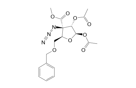 (3S)-1,2-DI-O-ACETYL-3-AZIDO-5-O-BENZYL-3-DEOXY-3-C-METHOXYCARBONYL-BETA-D-ERYTHRO-PENTOFURANOSYL;BETA-ANOMER