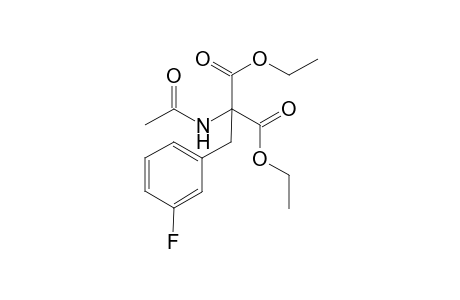 Diethyl .alpha.-acetamodo-.alpha.-(3-fluorobenzyl)malonate