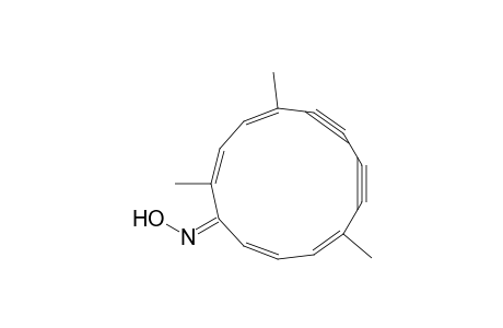 1-Hydroimino-2,5,10-trimethylcyclotrideca-2,4,10,12-tetraene-6,8-diyne