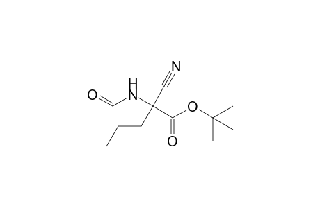 tert-Butyl .alpha.-Cyano-.alpha.-(formylamido)pentanoate