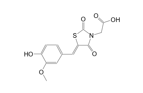 [(5Z)-5-(4-hydroxy-3-methoxybenzylidene)-2,4-dioxo-1,3-thiazolidin-3-yl]acetic acid