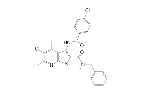Thieno[2,3-b]pyridine-2-carboxamide, 5-chloro-3-[(4-chlorobenzoyl)amino]-N,4,6-trimethyl-N-(phenylmethyl)-