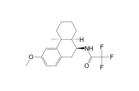 Acetamide, 2,2,2-trifluoro-N-(4b,5,6,7,8,8a,9,10-octahydro-3-methoxy-4b-methyl-9 -phenanthrenyl)-, (4b.alpha.,8a.alpha.,9.beta.)-(.+-.)-