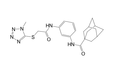 N-[3-({2-[(1-methyl-1H-tetraazol-5-yl)sulfanyl]acetyl}amino)phenyl]-1-adamantanecarboxamide