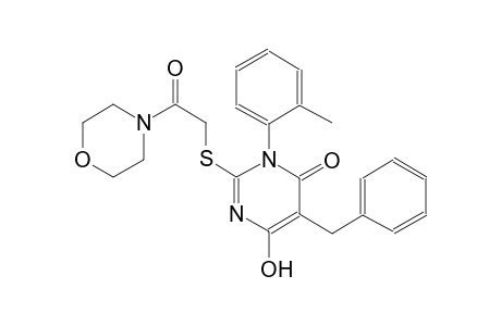 5-benzyl-6-hydroxy-3-(2-methylphenyl)-2-{[2-(4-morpholinyl)-2-oxoethyl]sulfanyl}-4(3H)-pyrimidinone