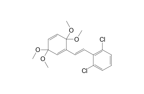 1-[(E)-2-(2,6-dichlorophenyl)ethenyl]-3,3,6,6-tetramethoxycyclohexa-1,4-diene
