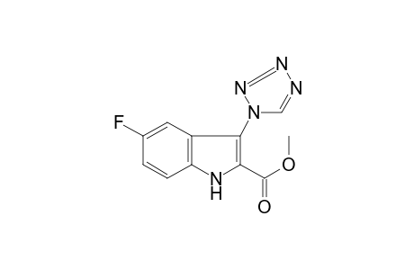 1H-Indole-2-carboxylic acid, 5-fluoro-3-(1H-1,2,3,4-tetrazol-1-yl)-, methyl ester