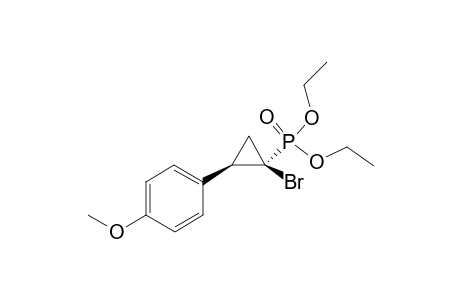 trans - diethyl 1-bromo-2-(4-methoxyphenyl)cyclopropylphosphonate