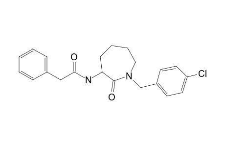 N-[1-(4-Chlorobenzyl)-2-oxoazepan-3-yl]-2-phenylacetamide