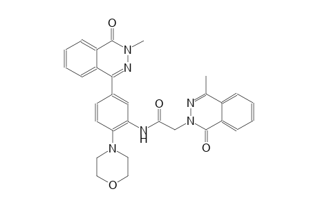 N-[5-(3-methyl-4-oxo-3,4-dihydro-1-phthalazinyl)-2-(4-morpholinyl)phenyl]-2-(4-methyl-1-oxo-2(1H)-phthalazinyl)acetamide