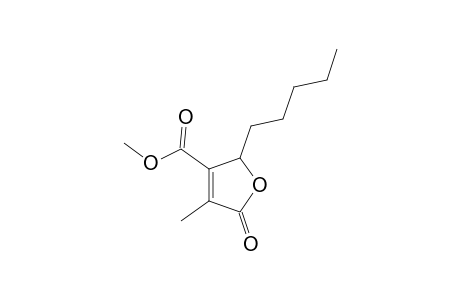 (2R*,3R*)-4-Methyl-5-oxo-2-pentyl-2,5-dihydrofuran-3-carboxylic acid methyl ester