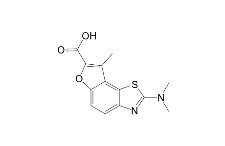4-(dimethylamino)-12-methyl-10-oxa-3-thia-5-azatricyclo[7.3.0.0(2,6)]dodeca-1,4,6,8,11-pentaene-11-carboxylic acid