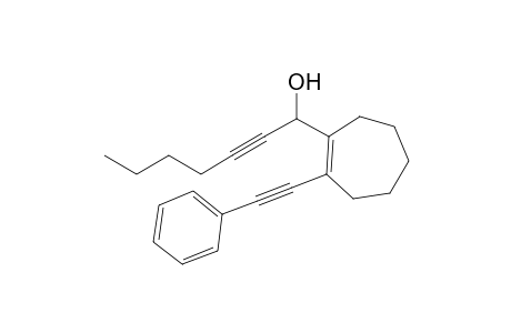 1-(1-Hydroxy-2-heptyn-1-yl)-2-(2-phenylethynyl)cycloheptene