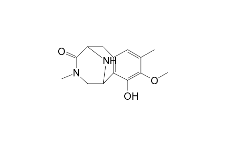 1,2,3,4,5,6-Hexahydro-1,5-imino-10-hydroxy-9-methoxy-3,8-dimethyl-3-benzazocine-4-one