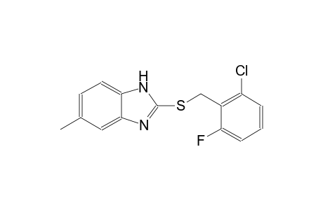 1H-benzimidazole, 2-[[(2-chloro-6-fluorophenyl)methyl]thio]-5-methyl-