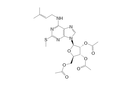 (2R,3R,4R,5R)-2-(acetoxymethyl)-5-(6-(3-methylbut-2-enylamino)-2-(methylthio)-9H-purin-9-yl)tetrahydrofuran-3,4-diyl diacetate
