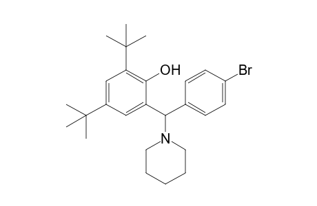 2-[(4-bromophenyl)-(1-piperidinyl)methyl]-4,6-ditert-butylphenol