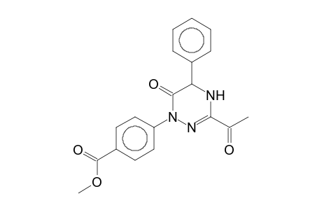 4-(3-Acetyl-6-oxo-5-phenyl-5,6-dihydro-4H-[1,2,4]triazin-1-yl)benzoic acid, methyl ester