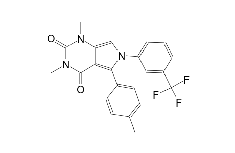 1,3-dimethyl-5-(4-methylphenyl)-6-[3-(trifluoromethyl)phenyl]-1H-pyrrolo[3,4-d]pyrimidine-2,4(3H,6H)-dione