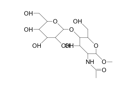 Methyl .beta.-D-galactopyranosyl-(1->4)-2-acet&amido-2-deoxy.beta.-D-glucopyranoside