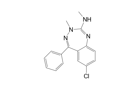 (7-chloro-3-methyl-5-phenyl-1,3,4-benzotriazepin-2-yl)-methyl-amine