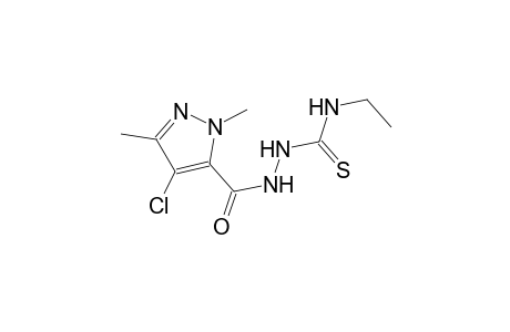 2-[(4-chloro-1,3-dimethyl-1H-pyrazol-5-yl)carbonyl]-N-ethylhydrazinecarbothioamide