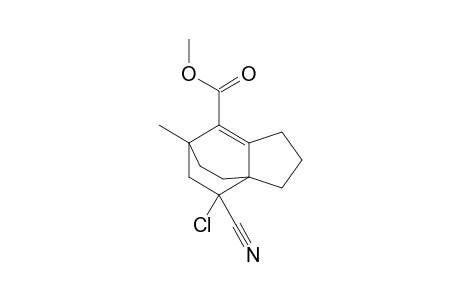 Methyl 9-chloro-9-cyano-7-methyltricyclo[5.2.2.0(1,5)]undec-5-ene-6-carboxylate