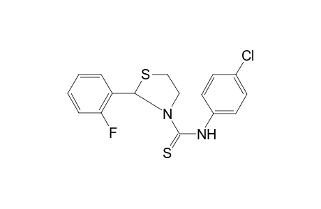 Thiazolidine-3-carboxamide, N-(4-chlorophenyl)-2-(2-fluorophenyl)-